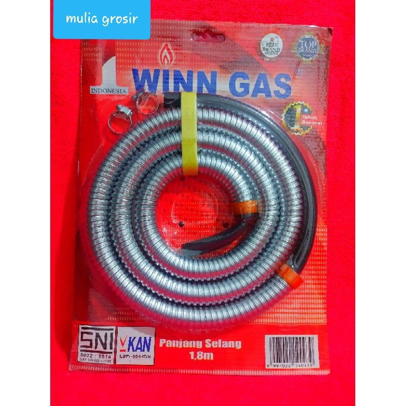 Selang Gas Winn Gas 1.8meter / Selang Kompor Gas Winn Gas 1.8meter