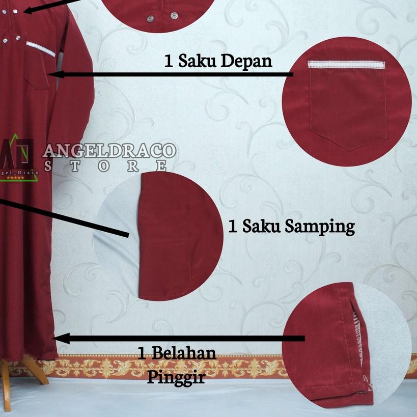 ➤ Jubah Gamis Koko Pria Laki Laki Dewasa Murah Premium ♦