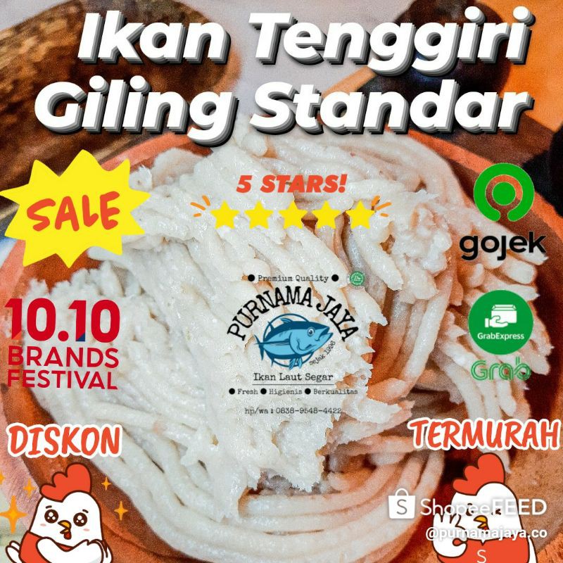 Ikan Tenggiri Giling Standar (Bandung)