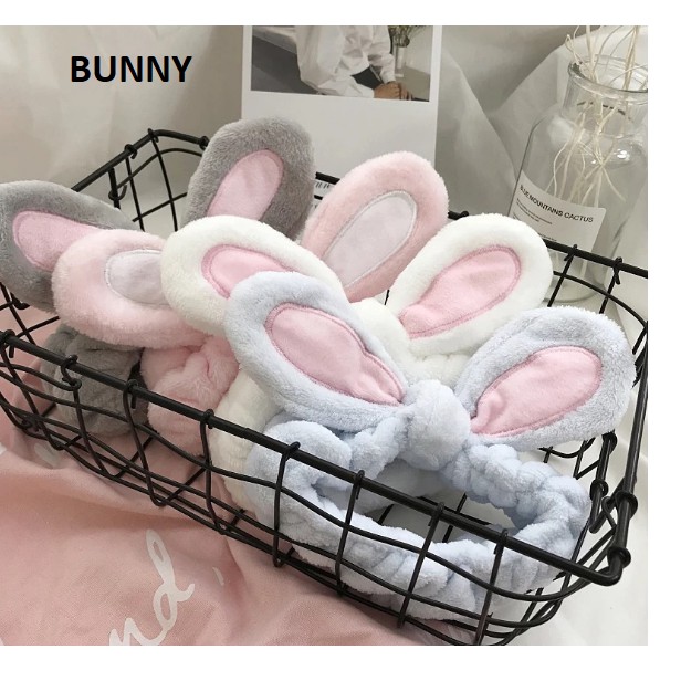 BSS Bandana Bunny Make up Ikat kepala Kucing Cuci Muka