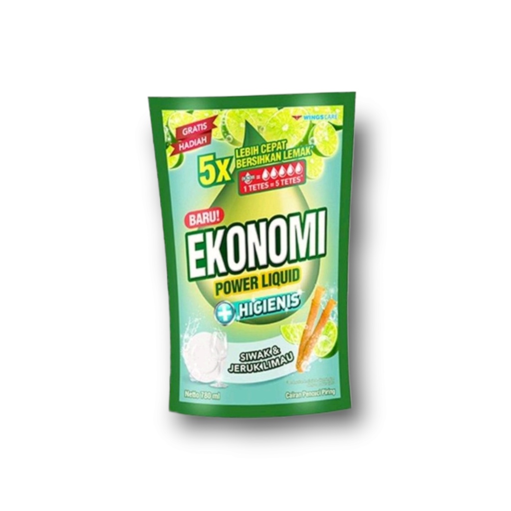 Ekonomi Power Liquid Higienis Siwak &amp; Jeruk Limau 755mL [GRATIS HADIAH]