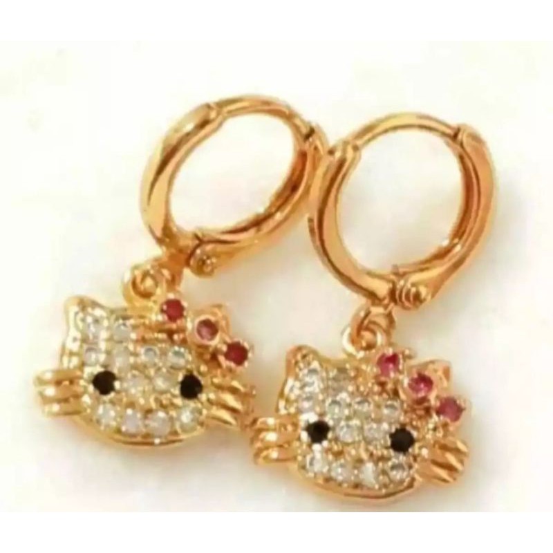 BAYAR DI TEMPAT Anting anak anak motif hello Kitty 02 terbaru