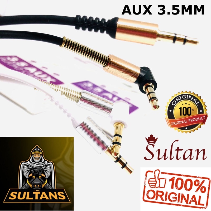 GROSIR KABEL AUX 3.5MM LOGON AX3 ORIGINAL SUARA HD JERNIH