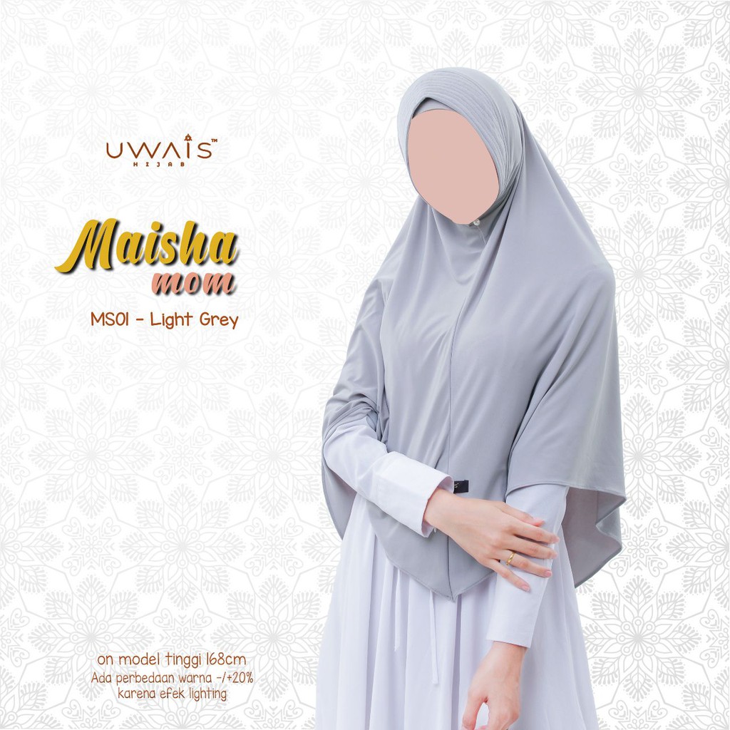 JILBAB INSTAN BERGO MAISHA KERUDUNG KAOS JERSEY  POLOS ANTEM UWAIS HIJAB SYARI TERBARU BEST SELLER-1
