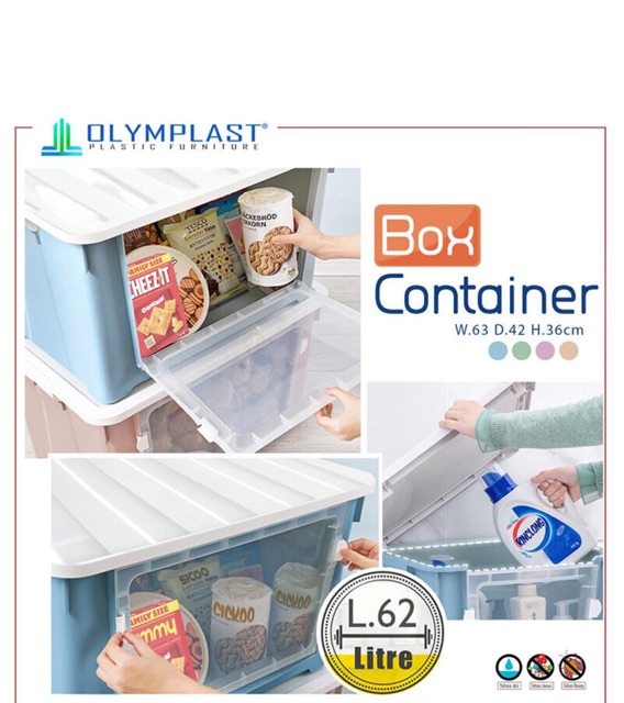 OBC Box Container OBC 62 Liter Kotak Plastik Penyimpanan Premium