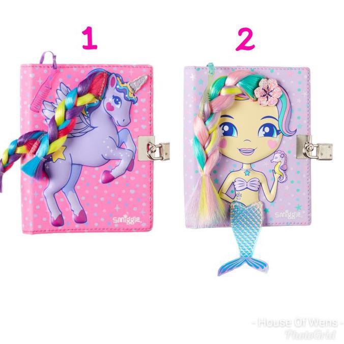 

[[BISA COD]] SMIGGLE WISHES DOLLY SMALL LOCKABLE NOTEBOOK - DIARY SMIGGLE - Unicorn