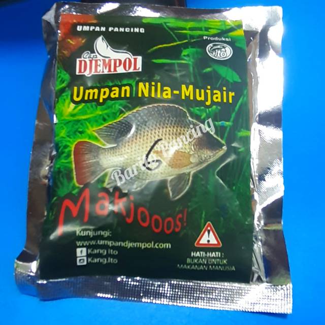 Umpan Pancing Nila Mujair Djempol Produksi Jto Pakan Ikan
