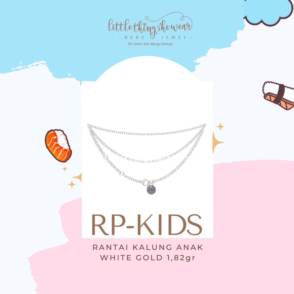 Rantai Kalung Anak White Gold Littlethingshewear RP-KIDS 1,82gr