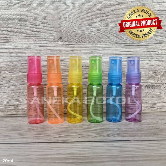 BOTOL PET 20 ML SPRAY WARNA / BOTOL HANDSANITIZER KOSONG MURAH ORIGINAL