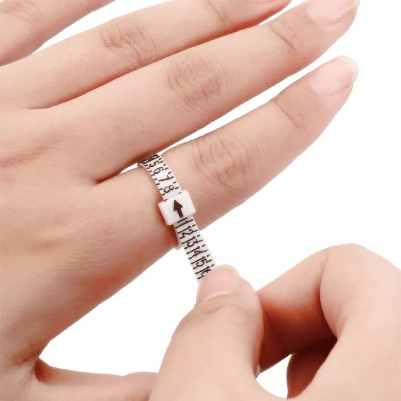 Alat Ukur Cincin Strap Ring Sizer Alat Pengukur Jari