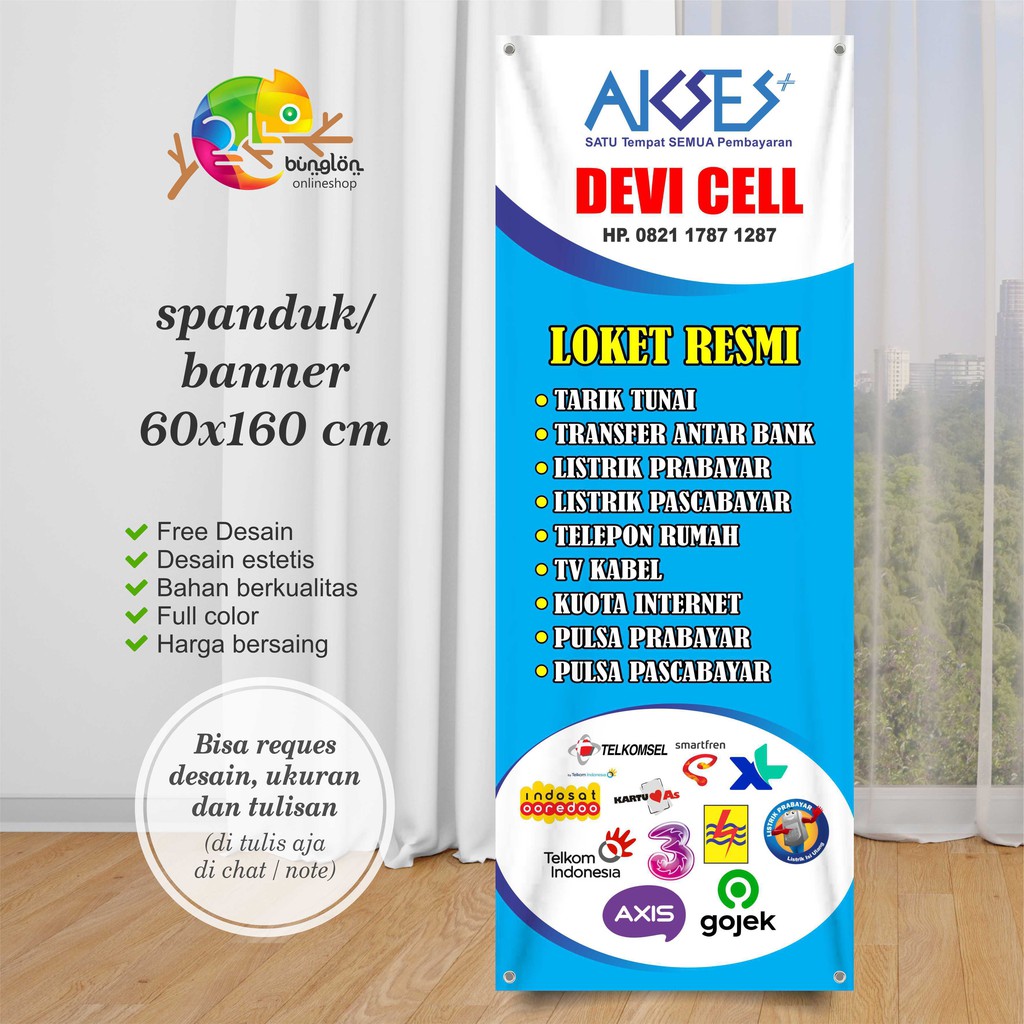Spanduk, Banner Akses Loket Pembayaran Resmi
