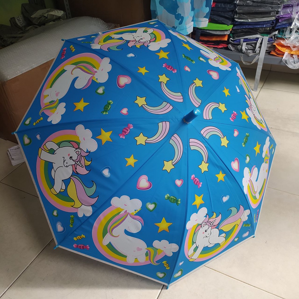 Payung anak karakter kartun princess frozen full print