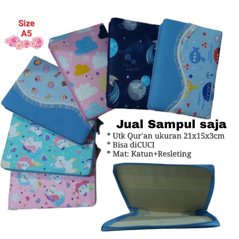 

Sampul Saja A5 - Sarung Al Quran Resleting Cover AlQuran Anak Cantik Lucu Kado Hadiah Sampul Quran