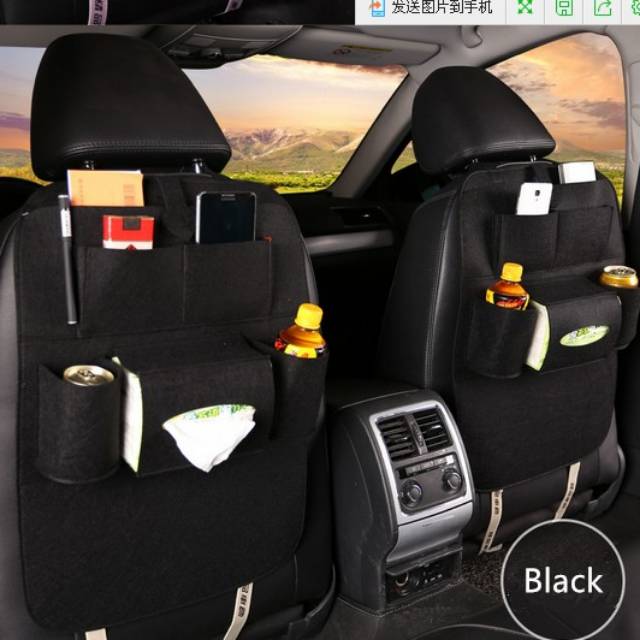 Car seat organizer tas mobil muktifungsi bekakang jok mobil