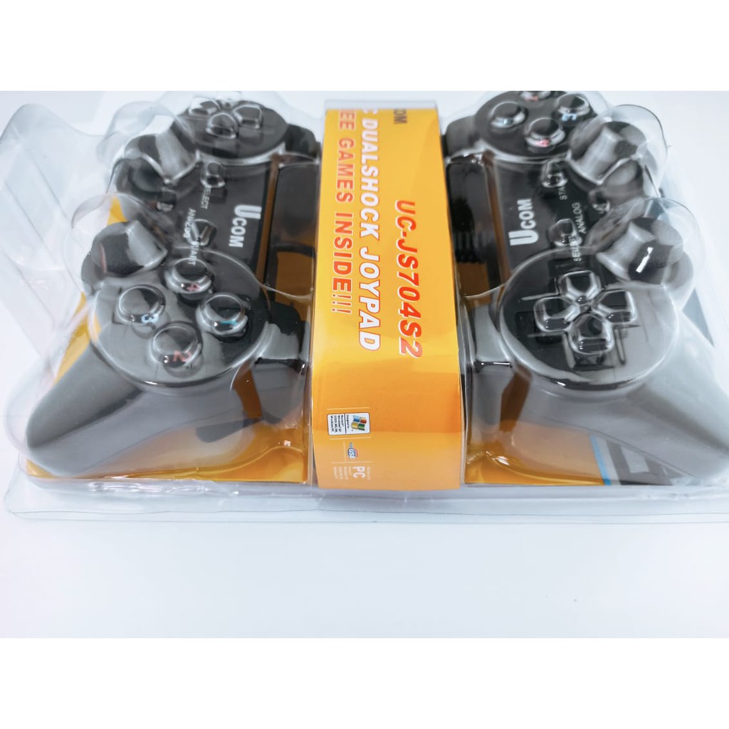 Stick Gamepad Doble Controller USB PC Joystick - Stik komputer - Leptop PC kabel