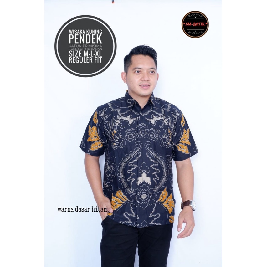 MAHKOTA KUNING Atasan Baju Kemeja Batik Lengan Panjang Premium Ekslusif Seragam SM BATIK Perwira Florist  Wulu Gading Dewa wangsa Prastowo Proboseto kuning Rajaswa Jayanegara Mahesa Joglo ungu Suket Segoro mahkota