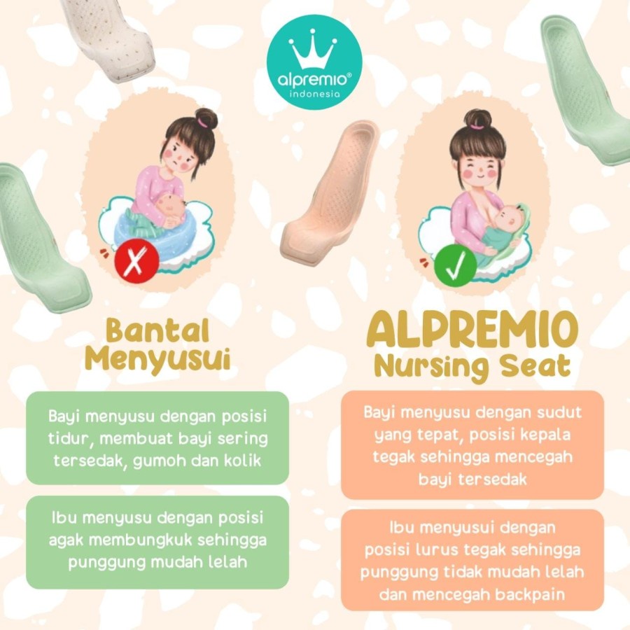 Alpremio Nursing &amp; Feeding Seat (Kursi Gendong Bayi)