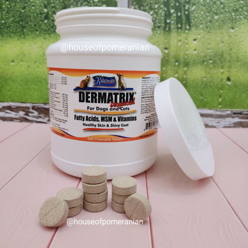 DERMATRIX TROPICAL ECER vitamin bulu dan kulit anjing kucing dog cat skin coat supplement