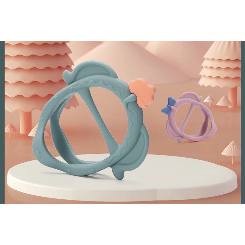 Leleoncare Teether Bayi / Teether Premium /Teether Gelang / Gigitan Bayi Bentuk Gelang-1
