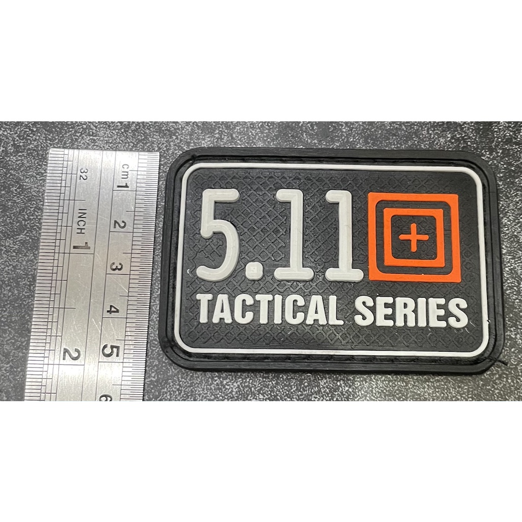 Patch 511 Putih- Patch Velcro 5.11- Prepetan Tactical 5.11 - Velcro Karet