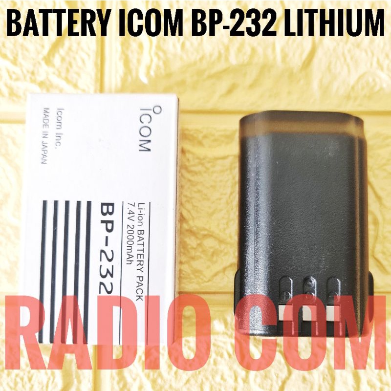 BATTERY ICOM BP-232 BP232 BATRE HT ICOM IC F3033 F3031S F4033 F4031S BP 232 LITHIUM