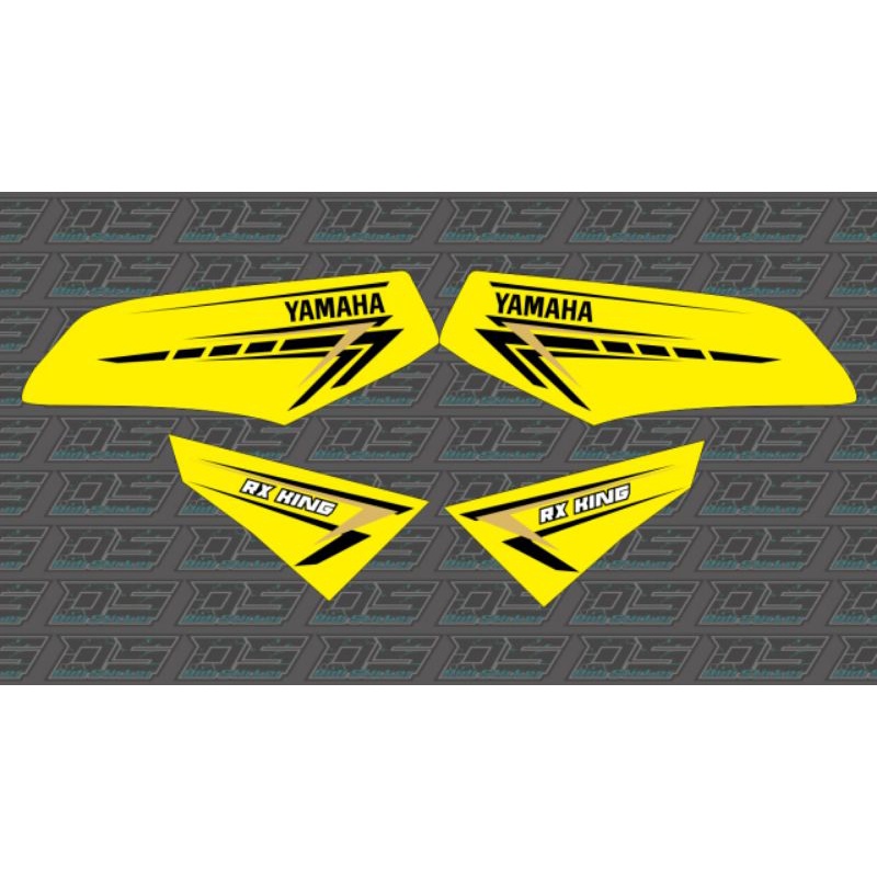 STRIPING TRANSPARAN RX-KING COSTUM II STRIPING RX KING VARIASI-Kuning