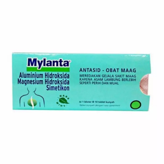 Mylanta Tablet Strip isi 10 Obat maag Antasid Milanta