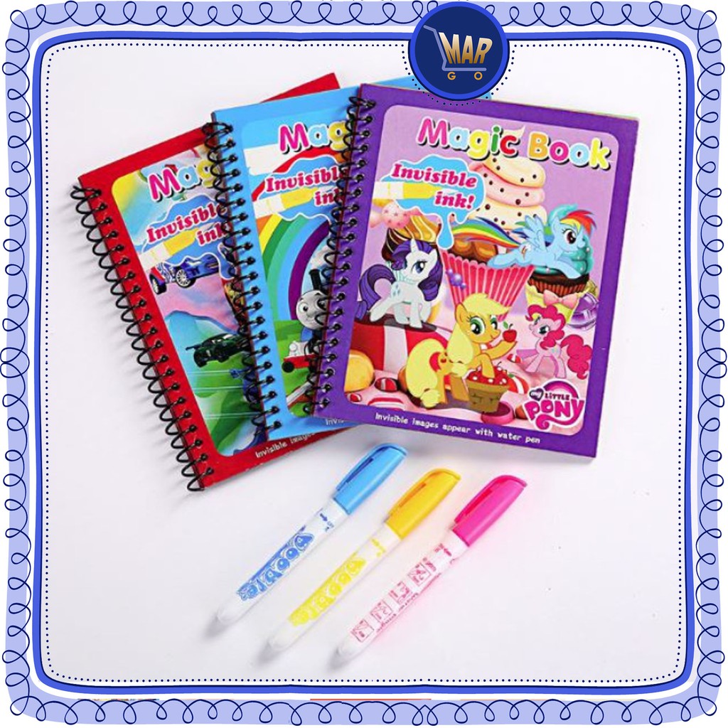 buku mewarnai magic color book buku gambar anak