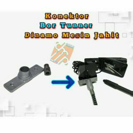 Konektor Bor Tunner Dinamo Mesin Jahit