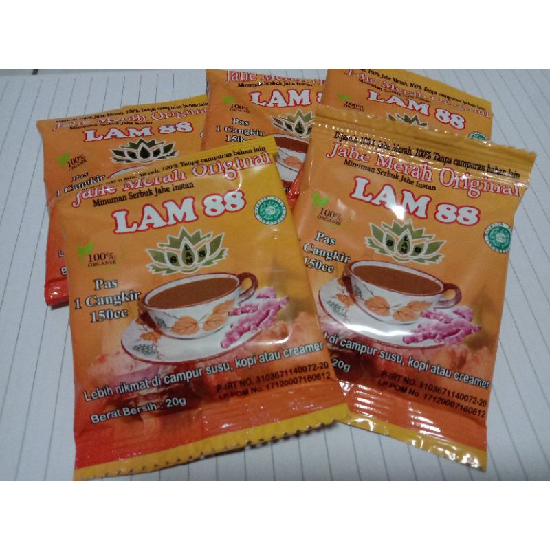 

JAHE MERAH 100% ORGANIK HALAL | LAM 88, 20Gr