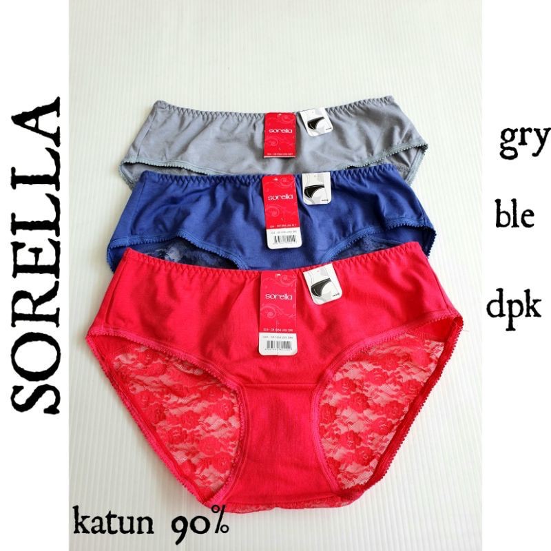 Celana dalam / CD Wanita SORELLA 084 - Model Mini - Size M L EL/XL
