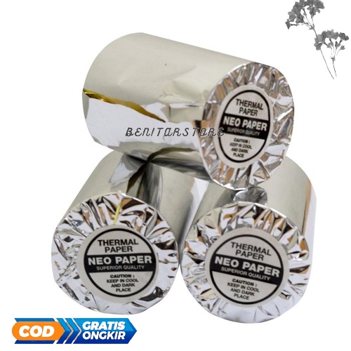 

Ready Kertas Printer Thermal Roll 58mm X 40mm Kertas Struk Kasir Mobile Printer Kertas Kasir Kuat Tidak Mudah Kusut