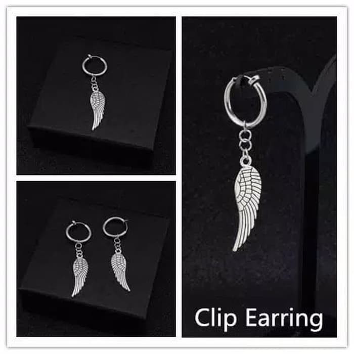 EE0471 - Anting JEPIT Tanpa Tindik Pria Wanita Kpop Korea BTS EXO GOT7