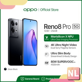 OPPO Reno8 Pro 5G 12GB/256GB 80W SuperVOOC 4K Ultra Night Video Resmi