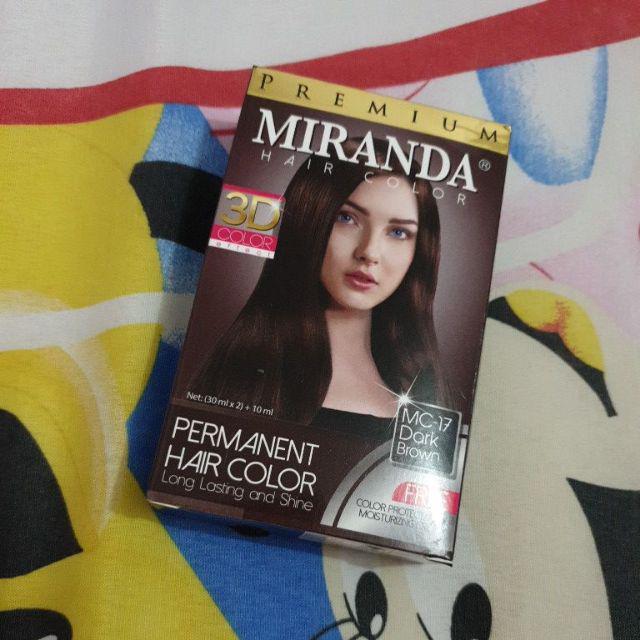 Cat Pewarna  Rambut  Permanent Miranda MC 17 Dark Brown 