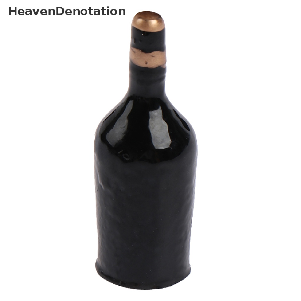 [HeavenDenotation] 1/12 Dollhouse Miniature Wine Bottle Set with cup Simulation Drinks Model Toys