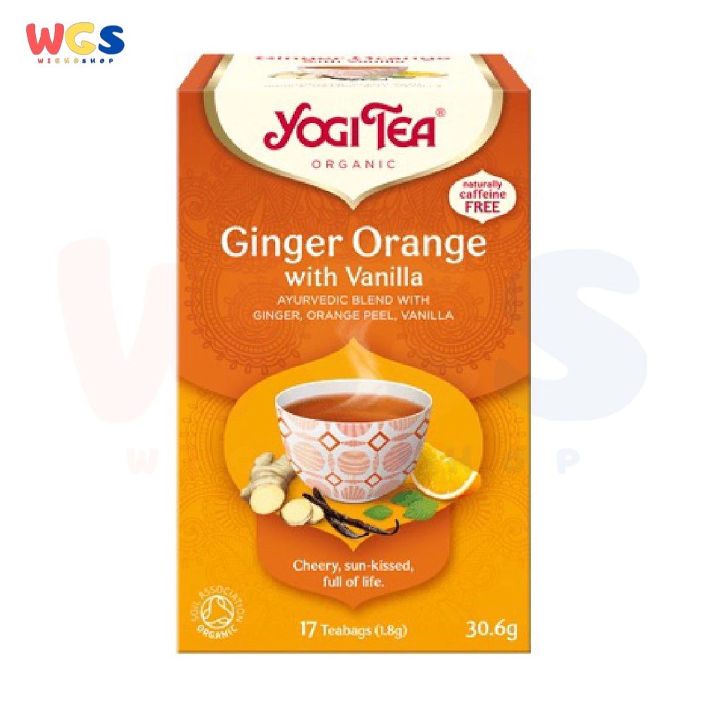 Yogi Tea Organic Ginger Orange Ayurdevic Blend Herbal Tea 17p x 1.8g