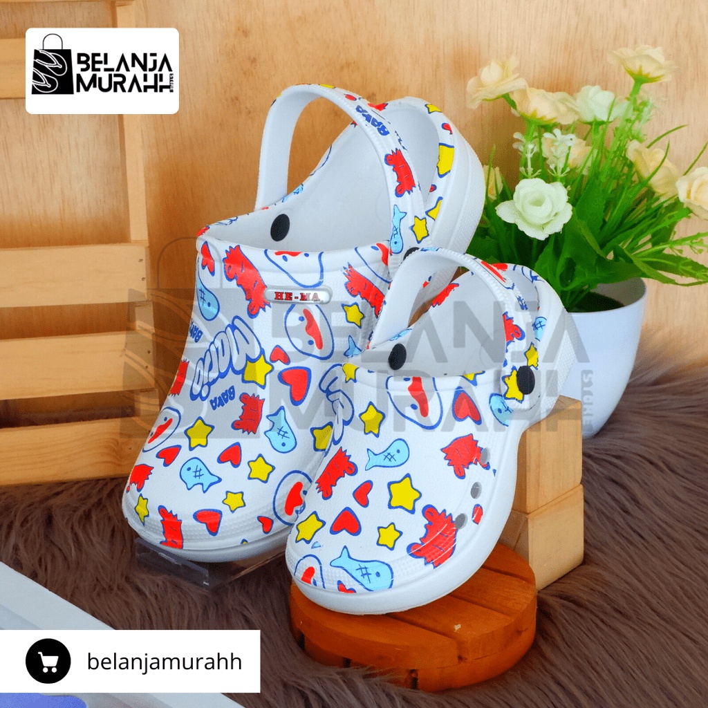 Sandal kodok BTS/duck anak anak, dan wanita dewasa karakter animasi/sandal kodok outdoor lucu size lengkap 19 s/d 40