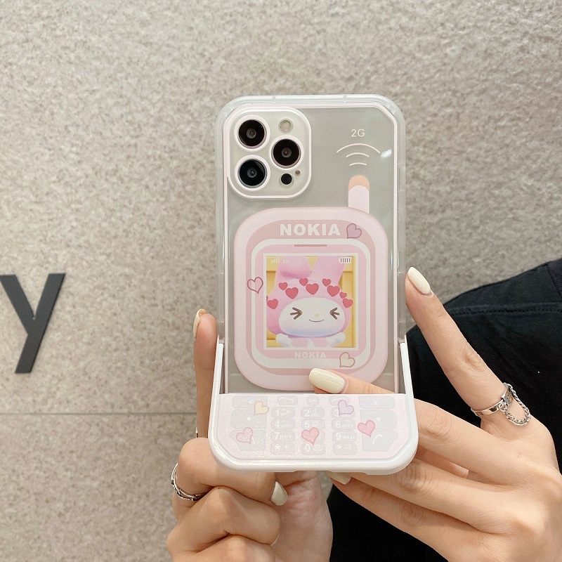 Casing iPhone 11 12 13 Pro MAX X XR XS MAX 7 8 Plus Motif Hello kitty Melody