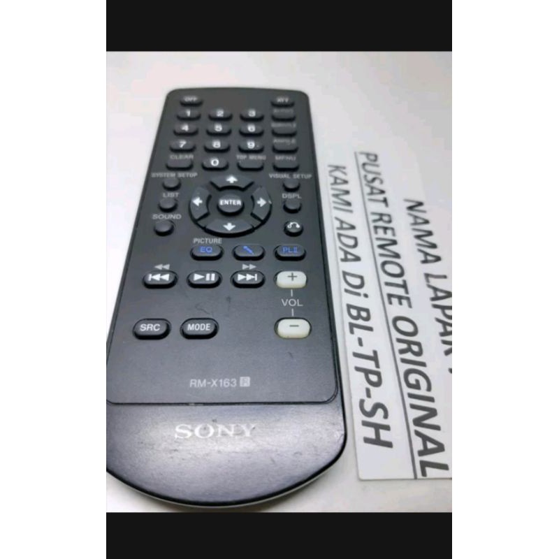 REMOTE REMOT DVD TAPE MOBIL SONY RM-X163 ORIGINAL ASLI