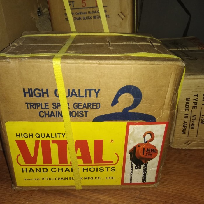 VITAL CHAIN BLOCK TAKEL 1 ton × 5 meter CHAIN BLOCK VITAL made,in japan