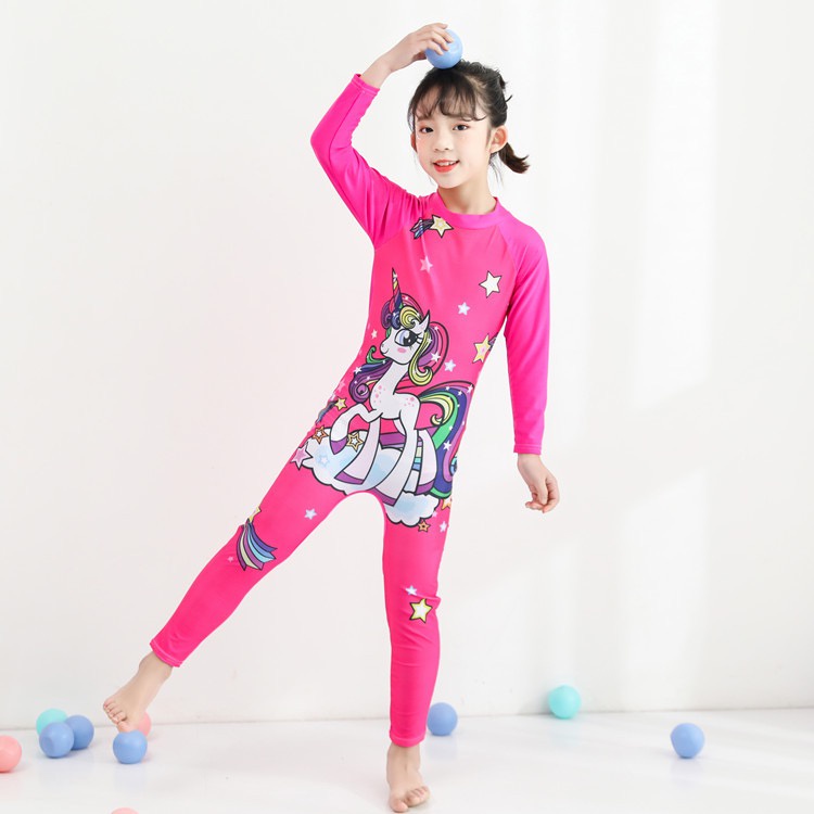 IMPOR BAJU RENANG PANJANG ANAK COWO CEWE SWIM SUIT JUMPSUIT ONE PIECE