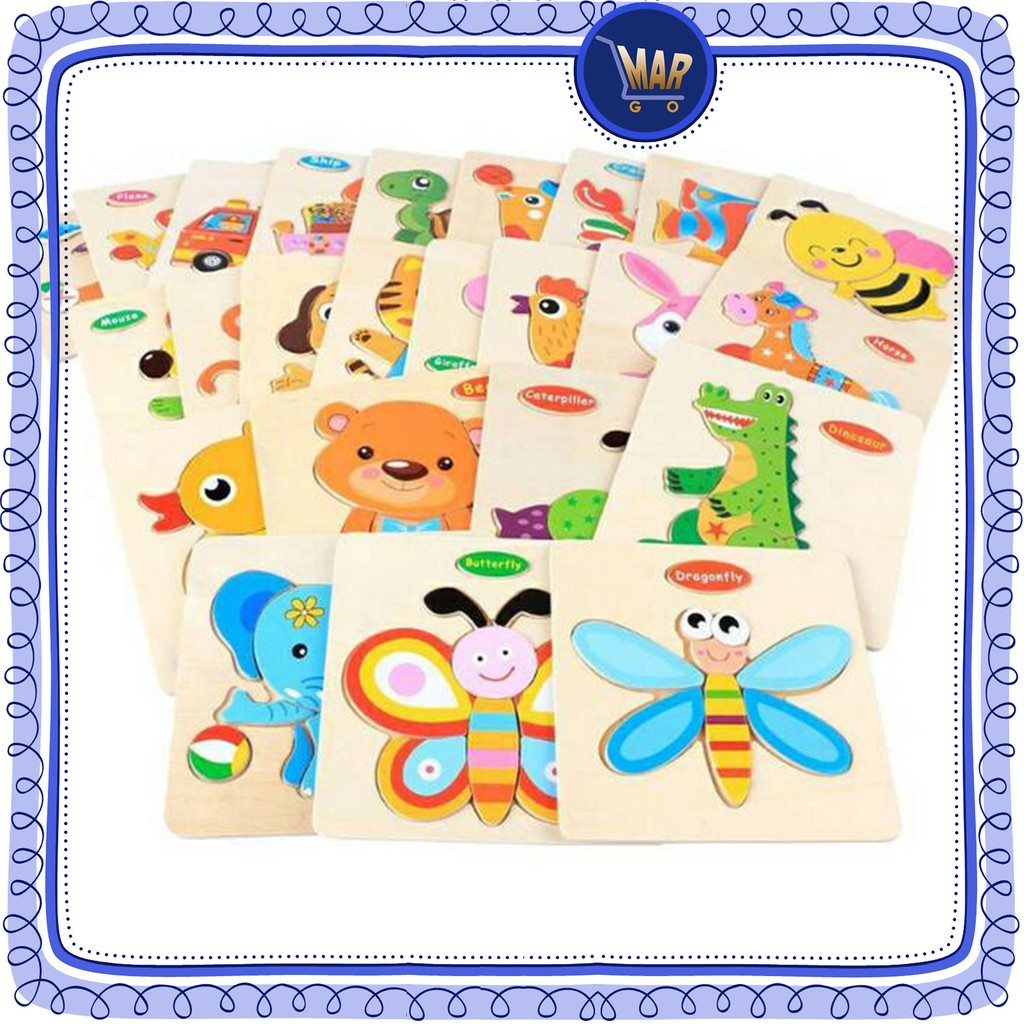 Puzzle Kayu Anak Mainan Edukasi Anak Puzzle Mainan Anak