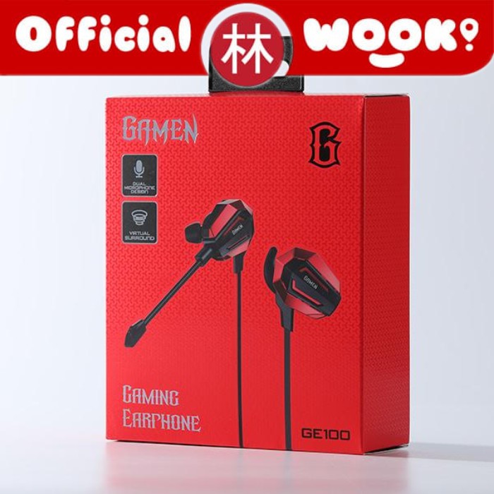 Vivan Gamen GE100 Headset Gaming Dual Microphone Virtual Stereo In-Ear