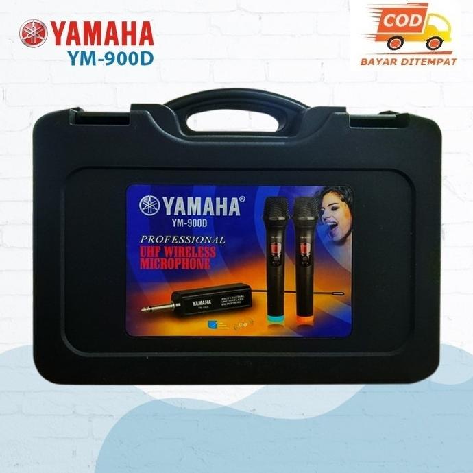 Mic Yamaha YM-900D UHF Microphone Double Wireless Digital Chargher