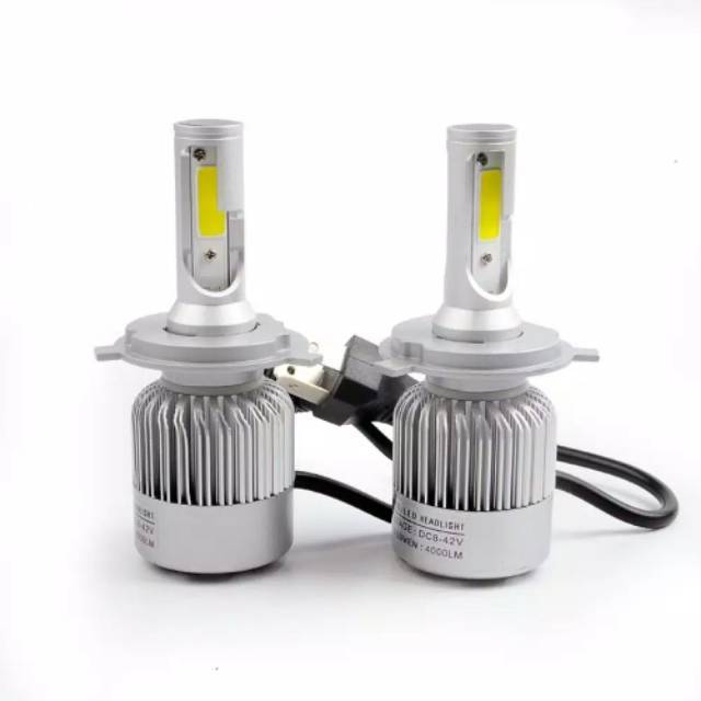 Lampu LED headlamp lampu utama mobil H4 C6 2pc