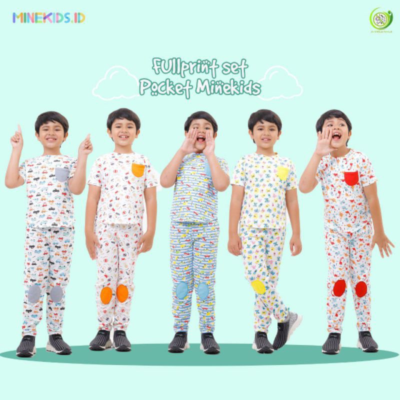 Full print set pocket boy by minekids.id