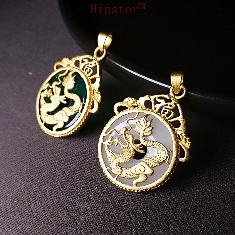 Retro Classic Graceful and Fashionable Auspicious Dragon Pendant Necklace