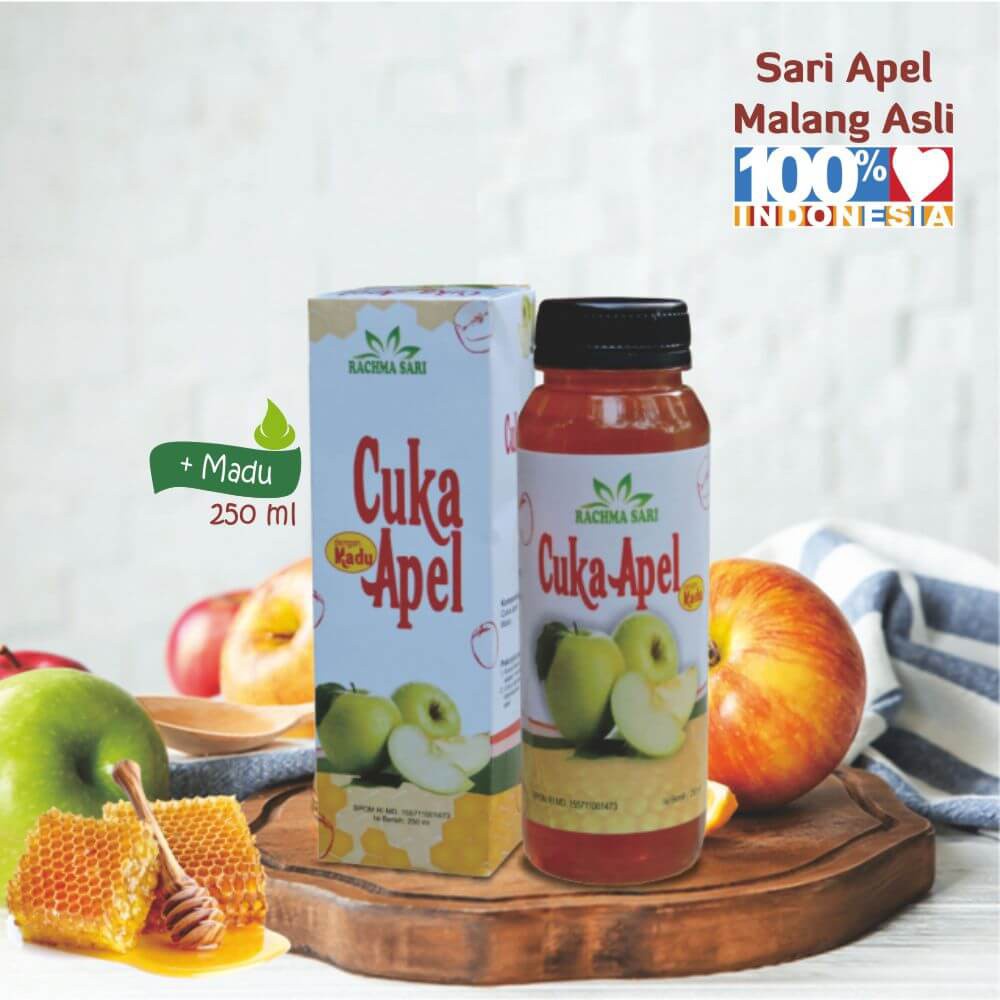 

CUKA APEL PLUS MADU APLE CIDER VINEGAR ISI 250 ML ORIGINAL TAZAKKA