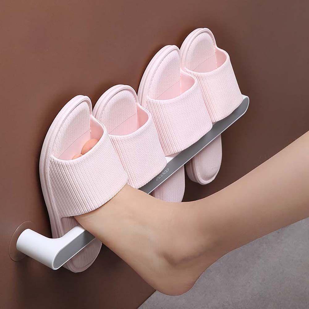 [Elegan] Rak Sepatu Di Dinding High Heels Slipper Organizer Sepatu Olahraga Rak Sandal Pintu Rumah